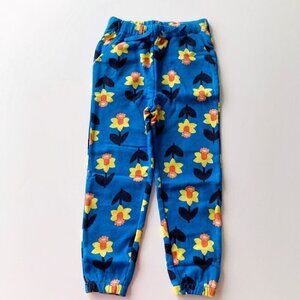 Like New-Hanna Andersson Daffodil Print Girl Slim Sweat Pants 5T